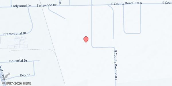 Map showing The Hub at Impact Christian Church at 2800 N. Graham Rd., Franklin, IN