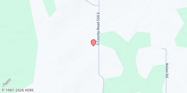 Map showing New Providence at 6526 S County Rd 550 E, Greencastle, IN