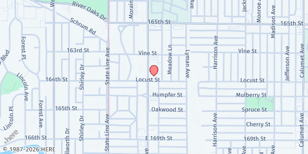 Map showing First United Methodist-Food Pantry at 6635 Hohman Ave., Hammond, IN