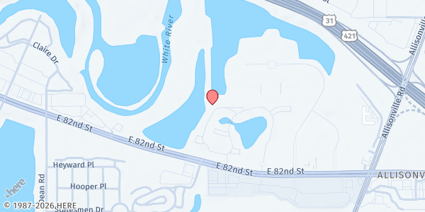 Map showing Community Fairbanks Recovery Housing at 8342 Lakeshore Cir Apt 3711, Indianapolis, IN