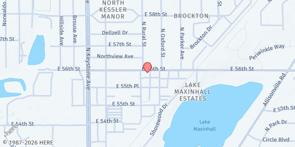 Map showing Glory Point at 2809 E. 56th St., Indianapolis, IN