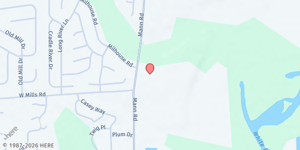 Map showing Great Oak Church at 6341 Mann Rd., Indianapolis, IN