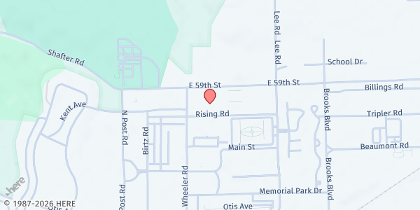 Map showing Ivy Tech - Lawrence Campus at 9301 E 59th St, Indianapolis, IN