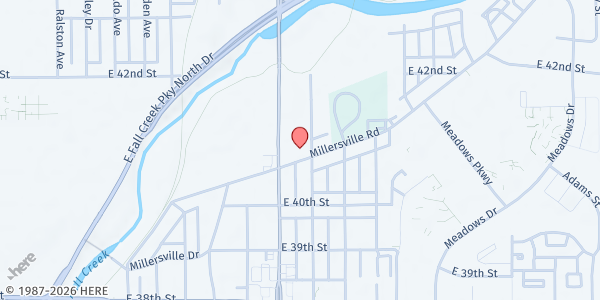 Map showing Share Indianapolis Inc. DBA Lut's Pantry at 4088 Millersville Rd., Indianapolis, IN