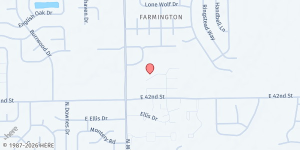 Map showing Success Center at East at 10174 Tinton Ct. Suite 100, Indianapolis, IN