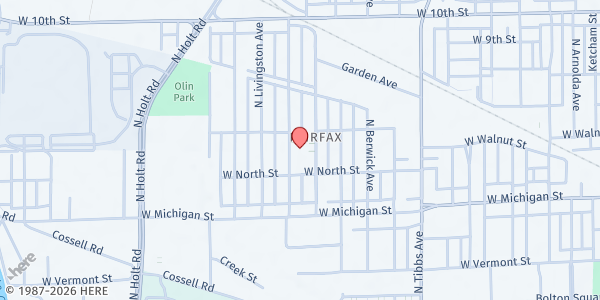 Map showing The Path School (formerly Stephen Foster) at 653 N Somerset Ave, Indianapolis, IN