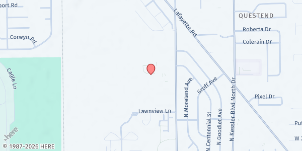 Map showing The Salvation Army - Harbor Light at 2400 N. Tibbs Ave., Indianapolis, IN