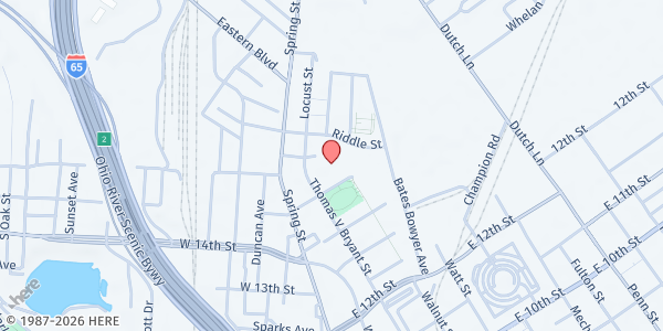 Map showing CASI-Community Action of Southern Indiana at 201 E 15th St #2935, Jeffersonville, IN