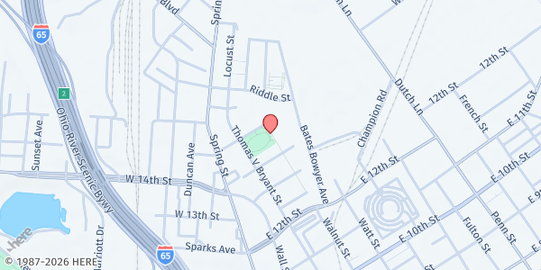 Map showing Community Action Southern Indiana: CASI at 201 E. 15th St. #2935, Jeffersonville, IN