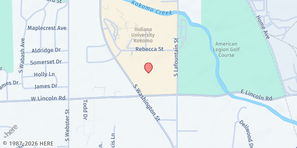 Map showing Food Finders Mobile- One Church at 2734 S Washington St, Kokomo, IN