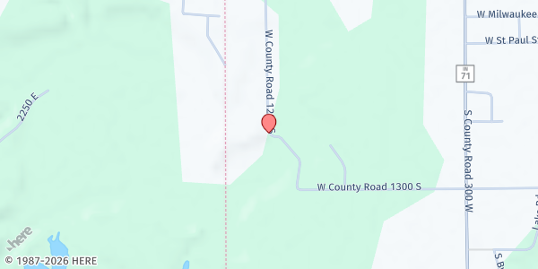 Map showing Greene County Health Mobile Pantry at 1251 E 1300 A St NE, Linton, IN