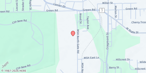 Map showing Boys & Girls Club of Jefferson County at 1551 Msh North Gate Rd, Madison, IN