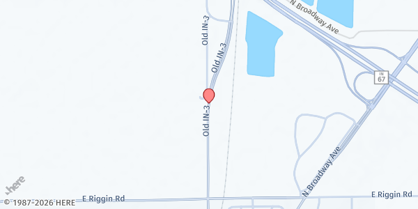 Map showing AMVETS Operation Full Pack at 7621 Old State Road 3, Muncie, IN