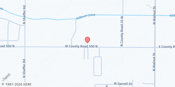 Map showing Center Chapel GMC at 900 West Royerton Road, Muncie, IN