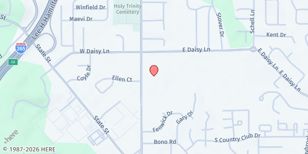 Map showing Salvation Army - New Albany at , New Albany, IN