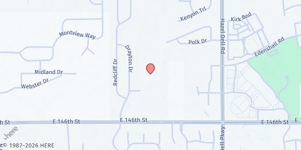 Map showing Grace Church Care Center at 5504 East 146th Street, Noblesville, IN