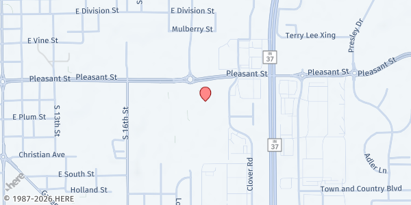 Map showing Hamilton County Fairgrounds at 2003 Pleasant Street, Noblesville, IN