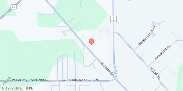 Map showing Good Samaritan Food Pantry at 2250 State Hwy. 7, North Vernon, IN