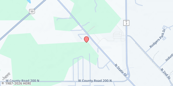 Map showing Good Samaritan Food Pantry at 2250 N State St Road 7, North Vernon, IN