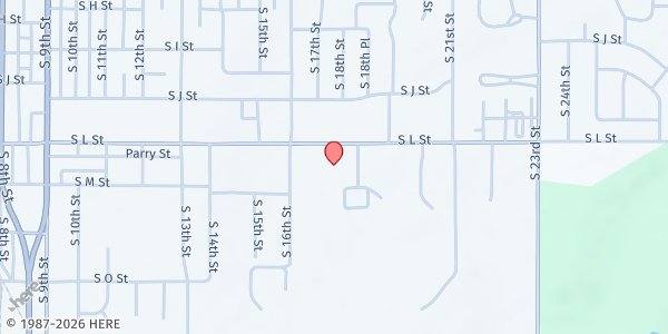 Map showing Boys and Girls Clubs/Jeffers Unit at 1717 S L St, Richmond, IN