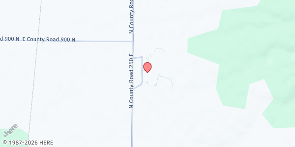 Map showing Cougar Care Food Pantry at North Putnam High School at 8869 County Rd. 250 E., Roachdale, IN