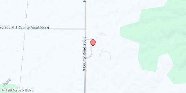 Map showing North Putnam High School: Cougar Care Food Pantry at 8869 N County Rd 250 E, Roachdale, IN