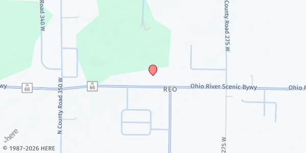 Map showing The Refuge of Rockport at 3078 IN-66, Rockport, IN