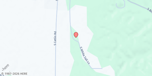 Map showing Parke County Community Food Pantry at 1103 S. White Tail Lane, Rockville, IN