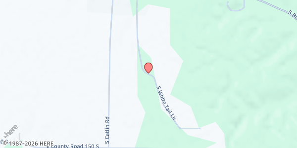 Map showing Parke County Food Pantry at 1103 Whitetail Ln., Rockville, IN