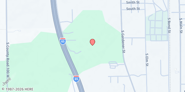 Map showing Gleaners Mobile Scott Co at First Christian Church at First Christian Church, Scottsburg, IN