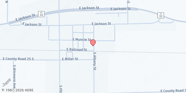 Map showing American Legion Post 437 - Selma at 315 S Albany, Selma, IN