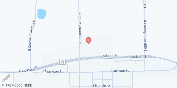 Map showing The Compass Church at 400 N County Rd 600 E, Selma, IN