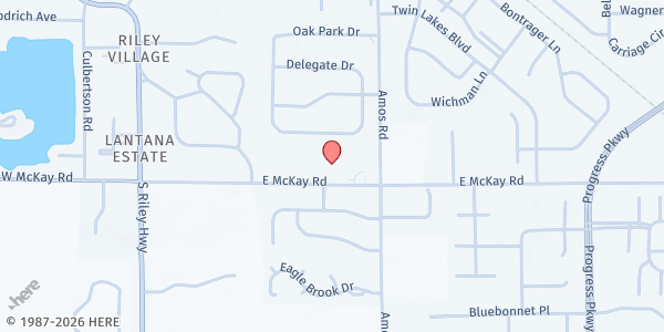Map showing Beacon Baptist Church at 918 E McKay Rd, Shelbyville, IN