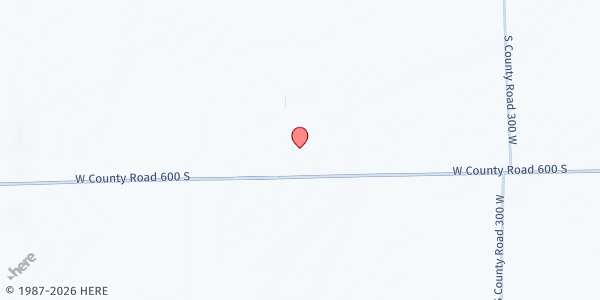 Map showing Southwestern Jr/Sr High School: The Spartan Cupboard at 3430 W. 600 S., Shelbyville, IN