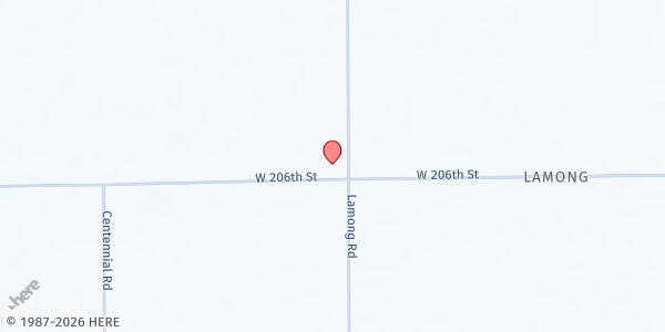 Map showing Christ Community Church - House of Refuge at 20854 Lamong Road, Sheridan, IN