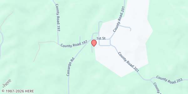 Map showing Martin's Cloak Food Pantry at 27246 Perry Street, Siberia, IN