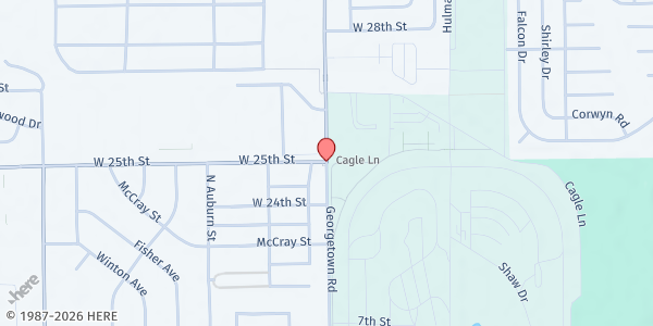Map showing Speedway High School at 3537 W 25th St, Speedway, IN