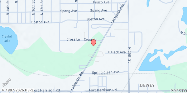 Map showing Cross Lane Mobile Pantry - Terre Haute at 2204 Lafayette Ave., Terre Haute, IN