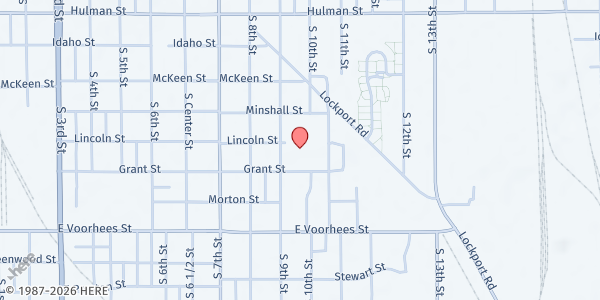 Map showing Sarah Scott Mobile Pantry at 1000 Grant St., Terre Haute, IN