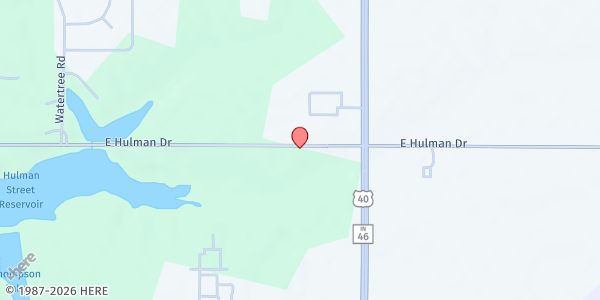 Map showing Union Christian Church Mobile Pantry at 5350 E Hulman Dr, Terre Haute, IN