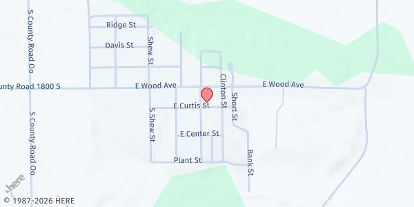 Map showing Universal - Clinton Township Mobile Pantry at 170 S Bunsen Av, Universal, IN
