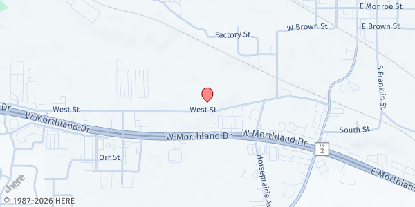 Map showing Greater Grace Church at 810 W 330 N, Valparaiso, IN