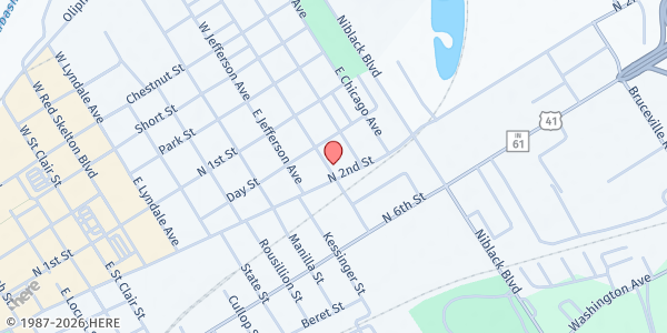 Map showing Salvation Army - Vincennes at 2300 N 2nd St, Vincennes, IN