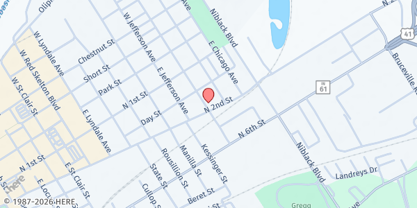 Map showing The Salvation Army - Vincennes at 2300 N 2nd St, Vincennes, IN