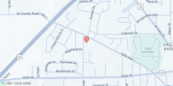 Map showing Wabash Church of the Brethren Little Free Pantry at 645 Bond St., Wabash, IN