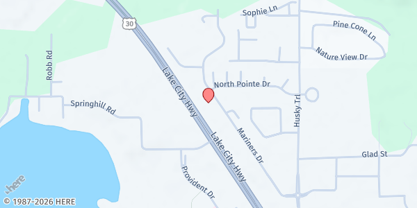 Map showing Combined Community Services - Dane's Family Food Pantry at 1195 Mariners Dr., Warsaw, IN