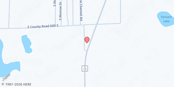 Map showing Victory Rock Church at 6134 S. 500 E., Warsaw, IN
