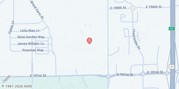 Map showing Open Doors of Westfield at 19360 Tomlinson Road, Westfield, IN