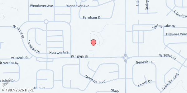 Map showing St. Maria Goretti Catholic Church - Shepherd's Gate Food Pantry at 17102 Spring Mill Road, Westfield, IN