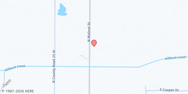 Map showing Tailgate at Manchester Church of the Brethren at 701 N Union St, Winchester, IN